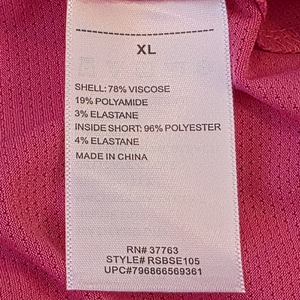 Rafaella Fuchsia & Red Tropical Leaf Pattern Skort Size XL - Picture 7 of 7